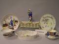 Seventeen Pieces of Assorted English and European Decorative Ceramic Table Items and Ware