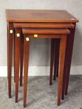 Mahogany Nest of Three Tables