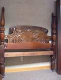 Centennial Carved Mahogany Eagle Headboard and Tall Post Bed