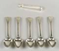 Six George III Peter and Ann Bateman Silver Flatware Items