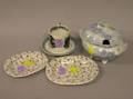 Five Childs Toy Transfer Decorated Staffordshire Table Items