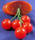 Bakelite Cherry Pin