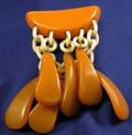Bakelite Butterscotch Brooch