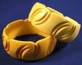 Pair of Carved Bakelite Bangles