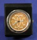 Stainless Steel and Leather Travel Clock Hermes
