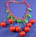 Bakelite Cherry Necklace