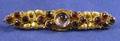 Arts  Crafts 14kt Gold Garnet and Amethyst Pin