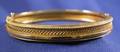 Etruscan Revival 14kt Gold Bangle Bracelet