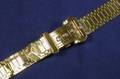 Retro 14kt Gold and Diamond Covered Buckle BraceletWatch