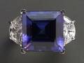 Platinum Tanzanite and Diamond Ring