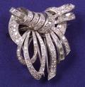 Platinum and Diamond Double ClipBrooch