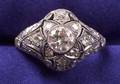 Art Deco Platinum and Diamond Ring