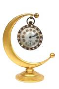 Henry Birks  Sons Crescent Moon Dresser Clock