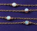 Antique 14kt Gold and Opal Watch Chain Carter Howe  Co