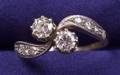 Diamond Twinstone Ring