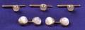 Gentlemans 14kt Gold Catseye Moonstone Cuff Links Larter  Sons