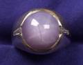 Gentlemans Star Sapphire and Diamond Ring