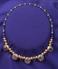 18kt Gold Platinum Sapphire and Diamond Necklace Hemmerle Munich