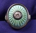 Art Deco Turquoise and Diamond Ring Black Starr  Frost