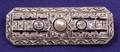 Art Deco Diamond and Pearl Brooch