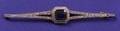 Art Deco Sapphire and Diamond Bar Pin