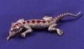 Ruby and Diamond Lizard Brooch