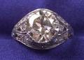 Art Deco Platinum and Diamond Ring