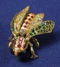 14kt Gold and Gemset Insect Brooch