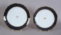 Two Meissen cobalt grand chargers