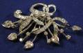 14kt White Gold and Diamond PendantBrooch