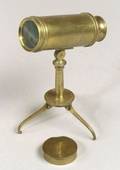 Brass Miniature Library Telescope