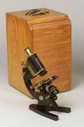 BlackEnameled Compound Microscope by Carl Zeiss