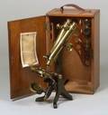 Compound Binocular Microscope by Henry Crouch London
