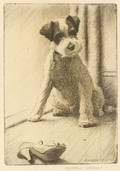 Morgan Dennis American 18921960 Lot of Two Terrier Prints A Terrible Tough Fellow