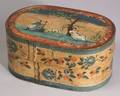 Polychrome Painted Wooden Brides Box