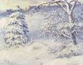 Theodor VC Valenkamph American 18681924 Lot of Two Winter Views