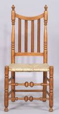 Turned Maple Bannisterback Side Chair