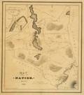 1829 Lithograph Map of Natick Massachusetts