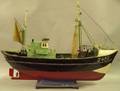 Painted Wooden Model of the Fishing Trawler Rembrandt