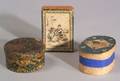 Three Small PaperCovered Trinket Boxes