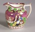 Pink Lustreware Pitcher