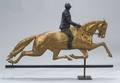 Painted Copper Dexter and Jockey Weather Vane