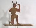 Carved and Painted Wooden Indian Weather Vane
