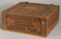 Wooden Tea Box with Boston Tea Importer Label