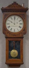 Waltham Oak Regulator Wall Clock