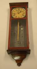 Wm L Gilbert Clock Co Mahogany Regulator Wall Timepiece