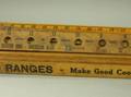 Collection of Approximately Fiftyseven Wood Ivory and Plastic Advertising Yardsticks and Rulers
