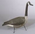 Carved and Painted Wooden Canada Goose Decoy