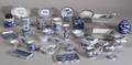 Thirtyseven Assorted Blue and White Tableware Items