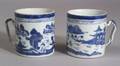 Pair of Canton Porcelain Mugs